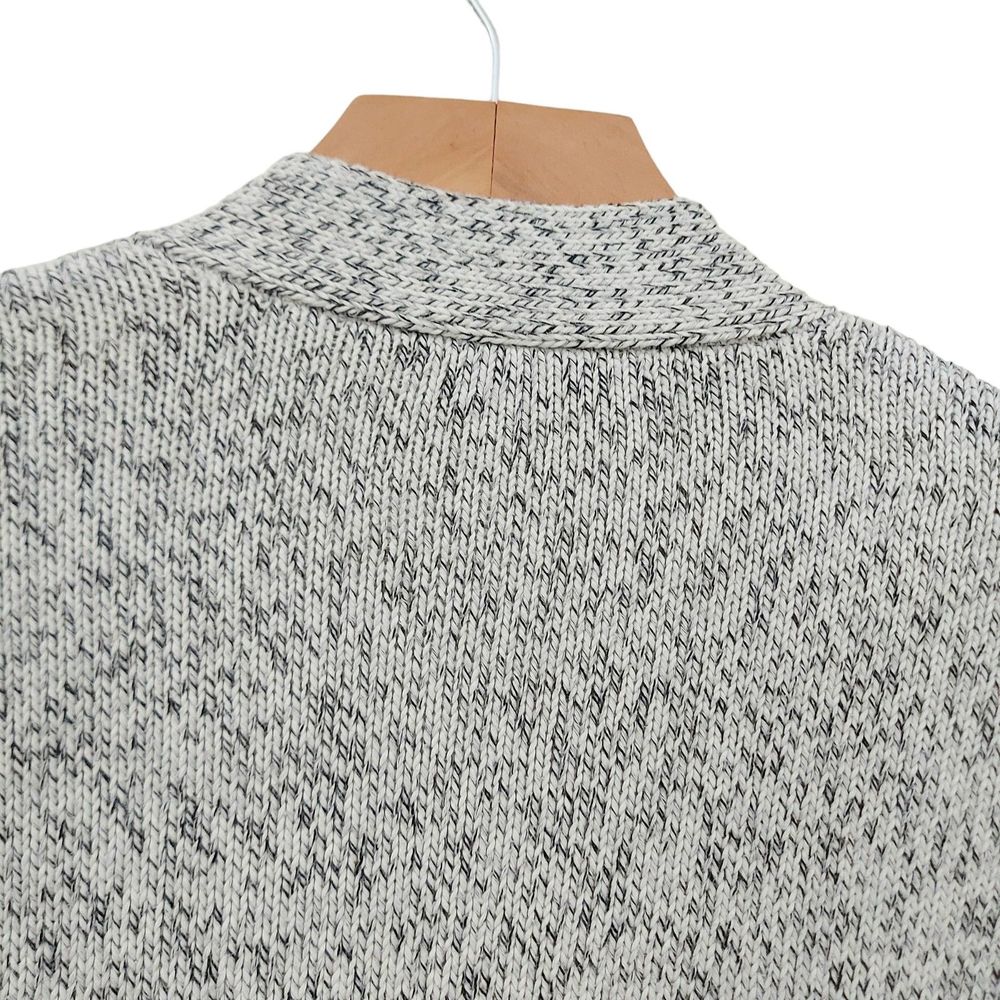 Madewell Womens Midlan Cardigan Sweater Small Gray Marled Long Sleeve Cotton - Picture 8 of 13